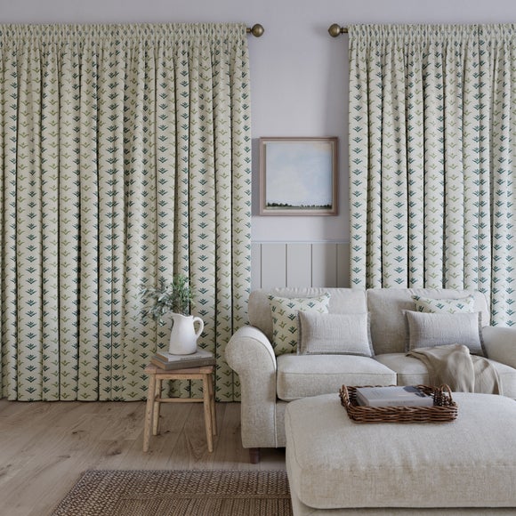 Emily Bond Molly Made to Measure Curtains Indigo