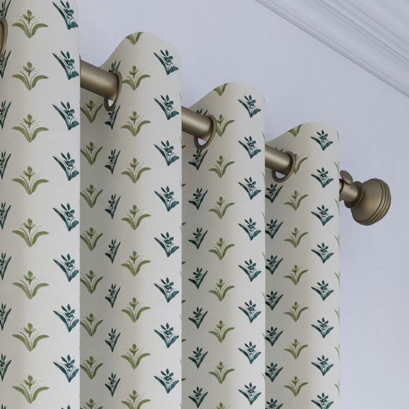 Emily Bond Molly Made to Measure Curtains Indigo
