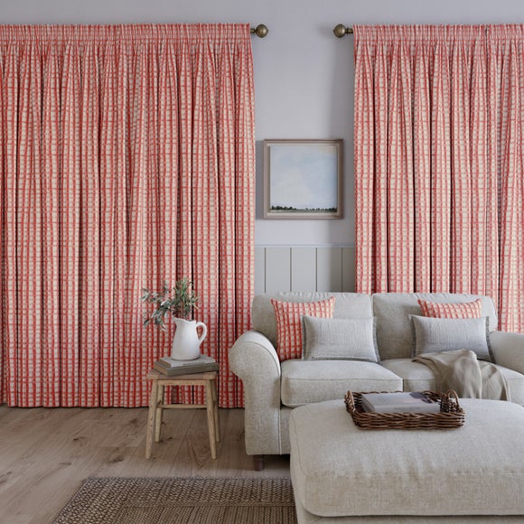 Emily Bond Arthur Made to Measure Curtains Raspberry