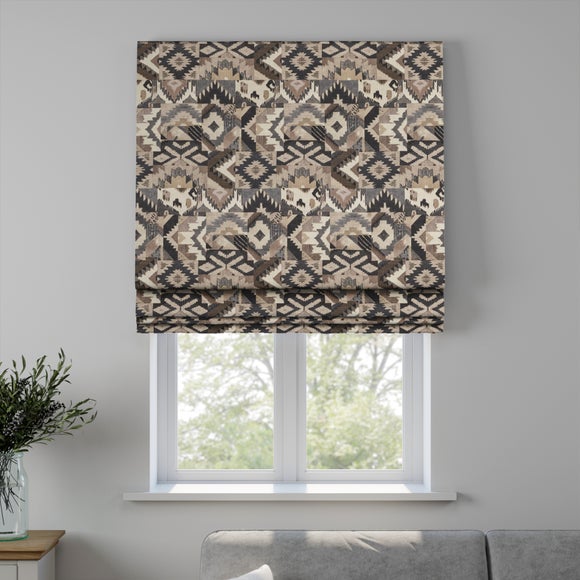 Carmen Made to Measure Roman Blind Charcoal