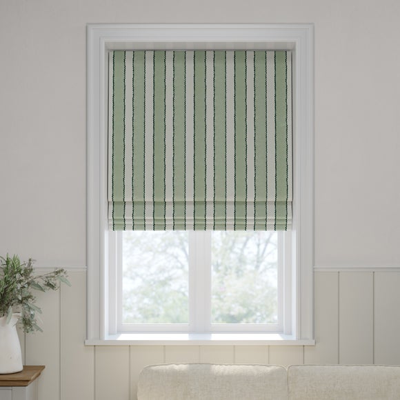 Emily Bond Gabriel Made to Measure Roman Blind Seafoam