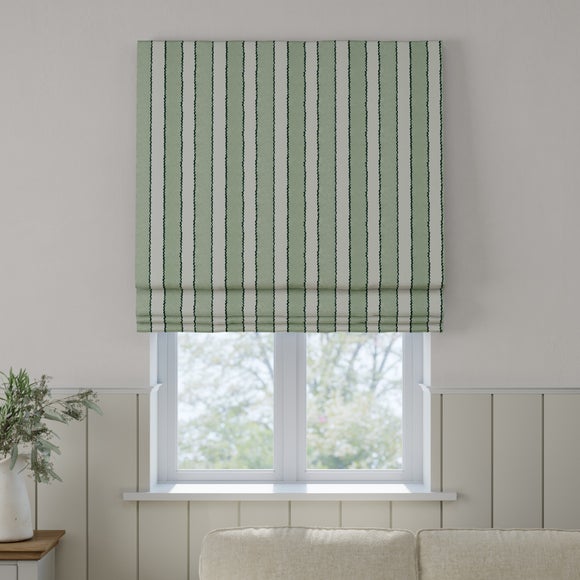 Emily Bond Gabriel Made to Measure Roman Blind Seafoam