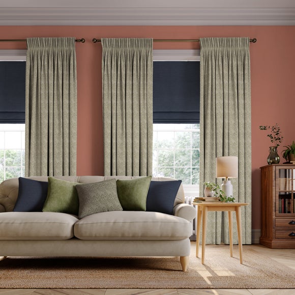 William Morris at Home Willow Bough Woven Made to Measure Curtains Olive