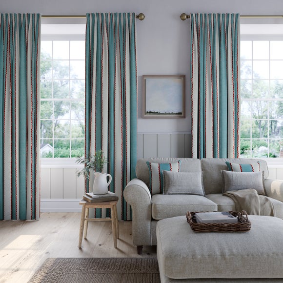 Emily Bond Gabriel Made to Measure Curtains Denim