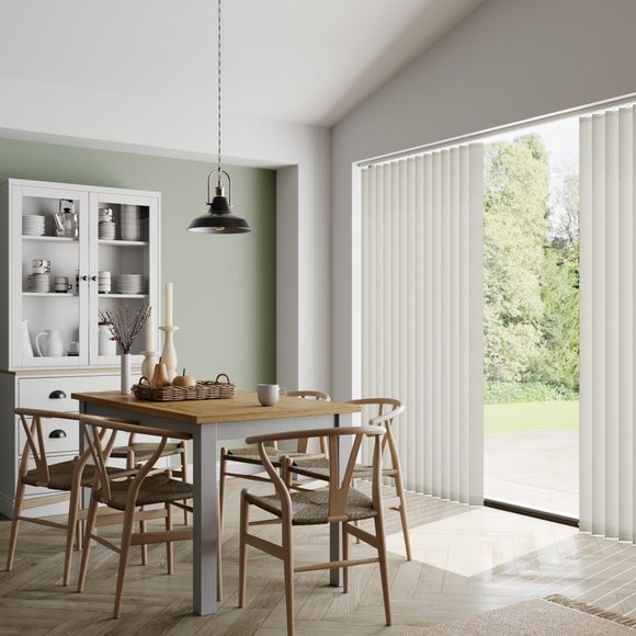 Lines Textured Made to Measure Vertical Blind Cream