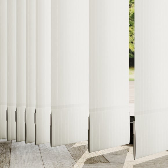 Lines Textured Made to Measure Vertical Blind Cream