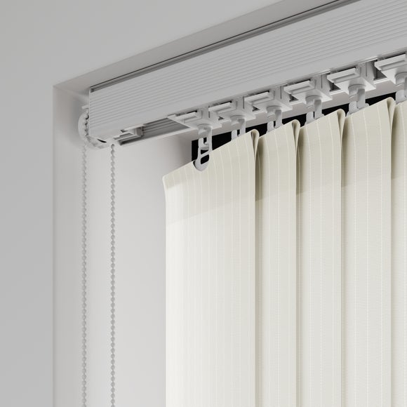 Lines Textured Made to Measure Vertical Blind Cream