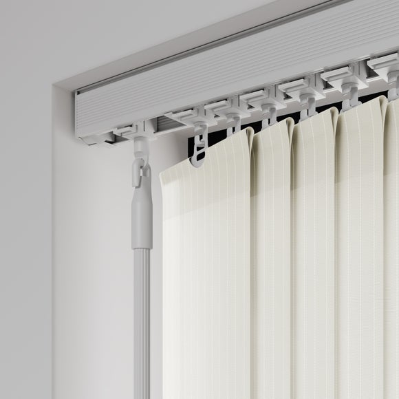 Lines Textured Made to Measure Vertical Blind Cream