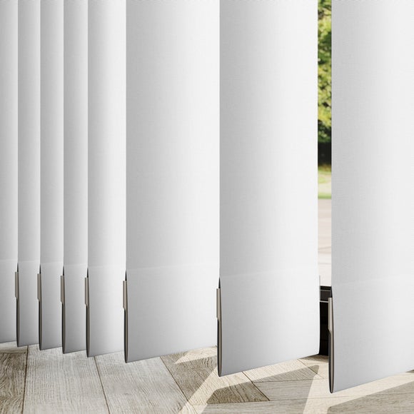 Sunset Blackout Made to Measure Vertical Blind Sunset Brilliant White