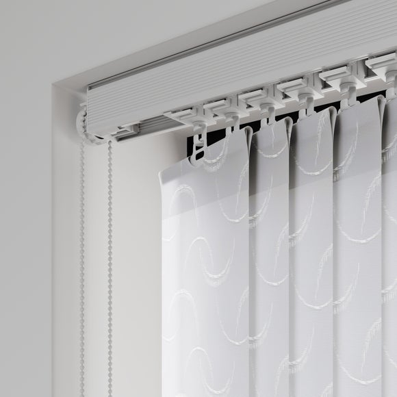 Willow Textured Made to Measure Vertical Blind Willow White