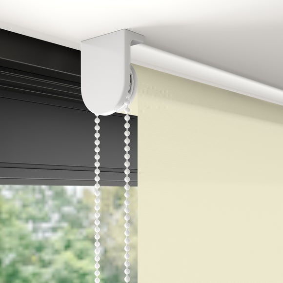 Flora Fire Retardant Daylight Made to Measure Roller Blind Flora Ivory