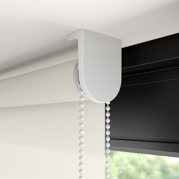 Flora Fire Retardant Daylight Made to Measure Roller Blind Flora Dove Grey