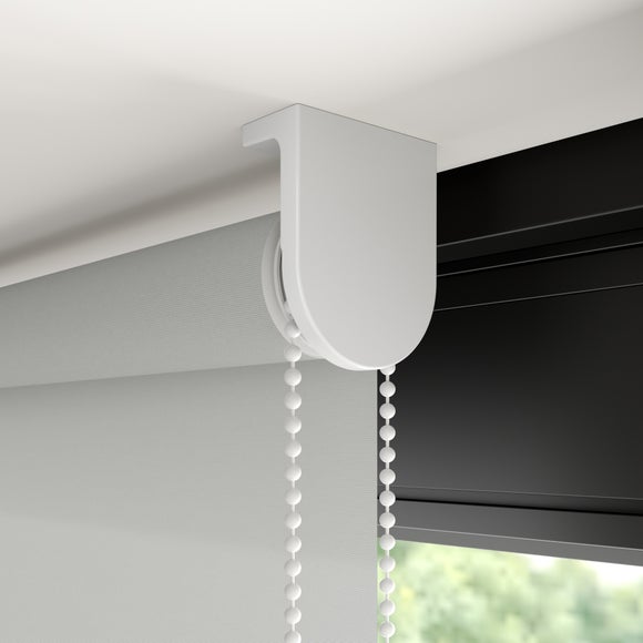Flora Fire Retardant Daylight Made to Measure Roller Blind Flora Grey