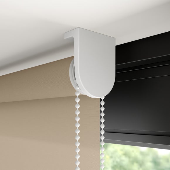 Flora Fire Retardant Daylight Made to Measure Roller Blind Flora Brown