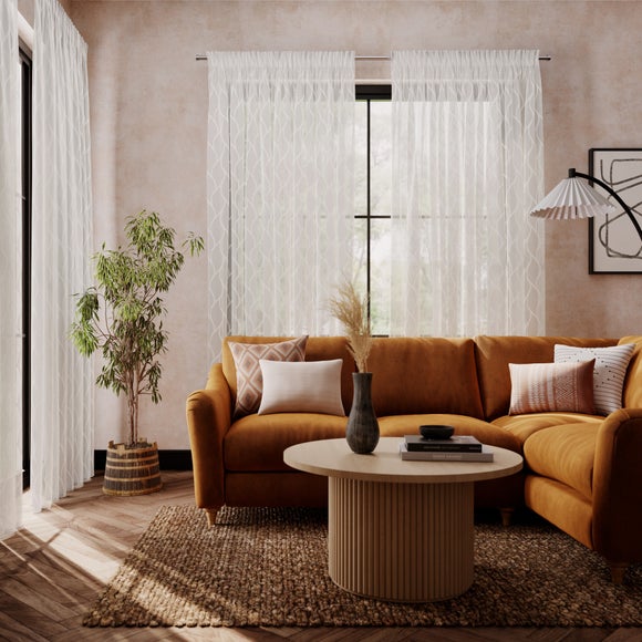 Yuna Made to Measure Voile Curtains Yuna Natural