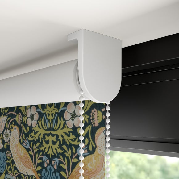 William Morris at Home Strawberry Thief Blackout Made to Measure Roller Blind Strawberry Thief Midnight