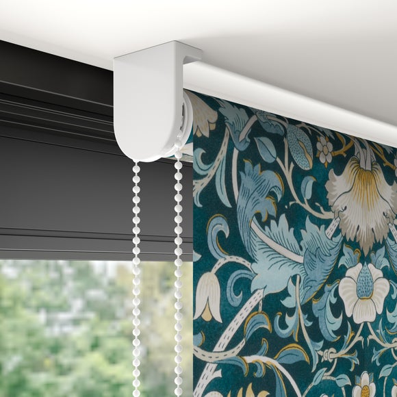 William Morris Lodden Velvet Daylight Made to Measure Roller Blind Lodden Velvet Navy Blue