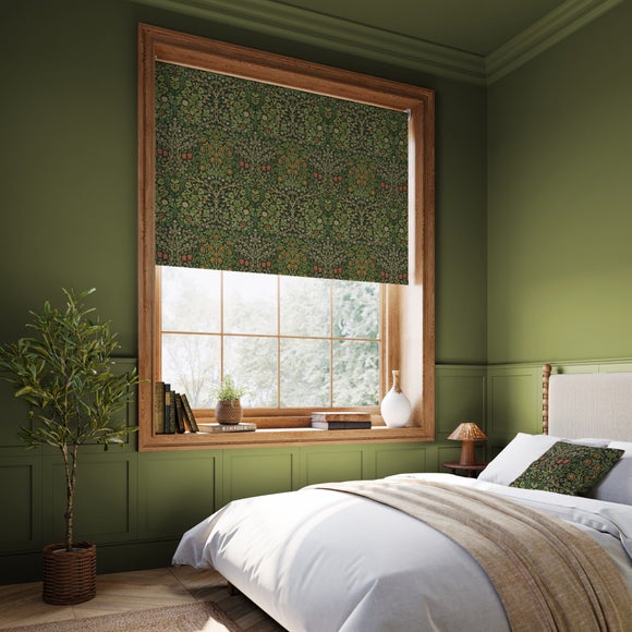 William Morris at Home Blackthorn Velvet Blackout Made to Measure Roller Blind Blackthorn Velvet Forest
