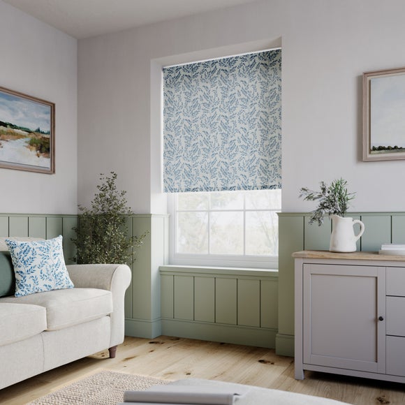 Emily Bond Delia Daylight Made to Measure Roller Blind Indigo