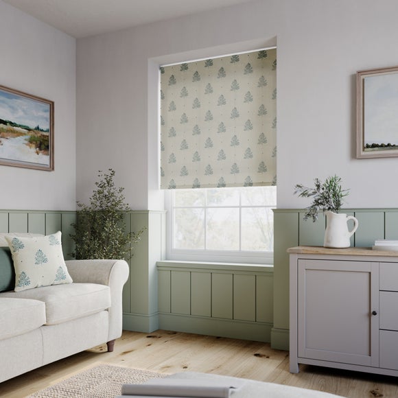 Emily Bond Zachary Daylight Made to Measure Roller Blind Indigo