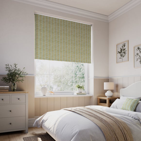 Emily Bond Fergus Blackout Made to Measure Roller Blind Olive