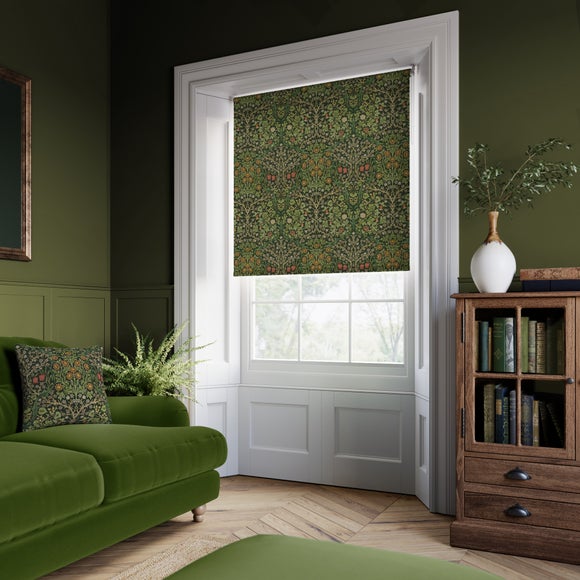 William Morris Blackthorn Velvet Daylight Made to Measure Roller Blind Blackthorn Velvet Forest