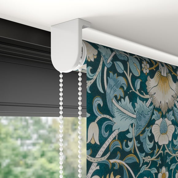 William Morris at Home Lodden Velvet Blackout Made to Measure Roller Blind Lodden Velvet Navy Blue