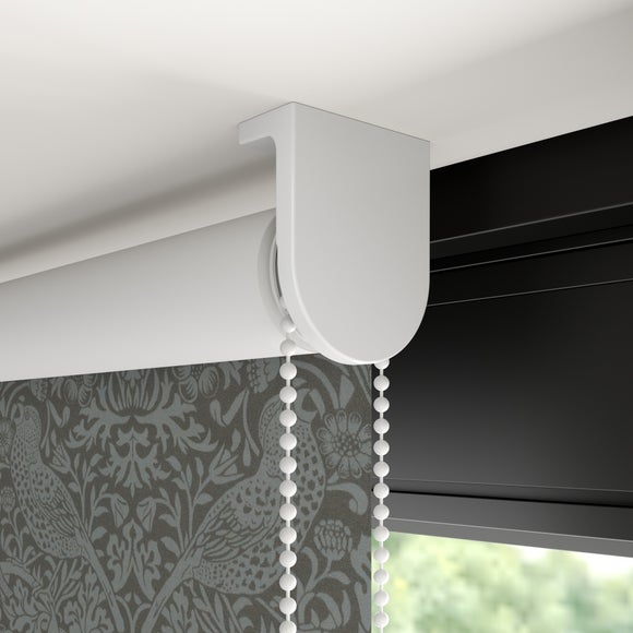 William Morris Strawberry Thief Tonal Blackout Made to Measure Roller Blind Strawberry Thief Tonal Charcoal