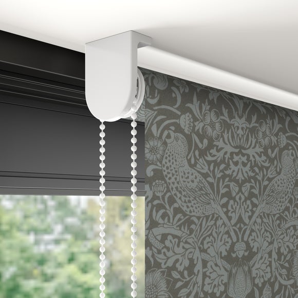 William Morris Strawberry Thief Tonal Blackout Made to Measure Roller Blind Strawberry Thief Tonal Charcoal