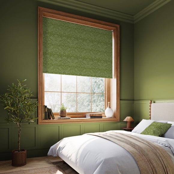 William Morris Strawberry Thief Tonal Blackout Made to Measure Roller Blind Strawberry Thief Tonal Apple