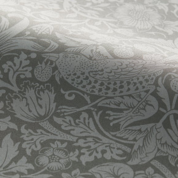 William Morris Strawberry Thief Tonal Daylight Made to Measure Roller Blind Strawberry Thief Tonal Charcoal