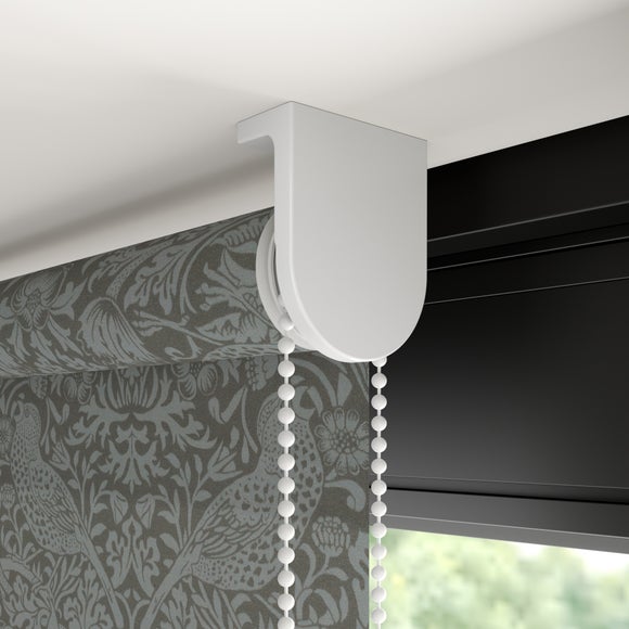 William Morris Strawberry Thief Tonal Daylight Made to Measure Roller Blind Strawberry Thief Tonal Charcoal