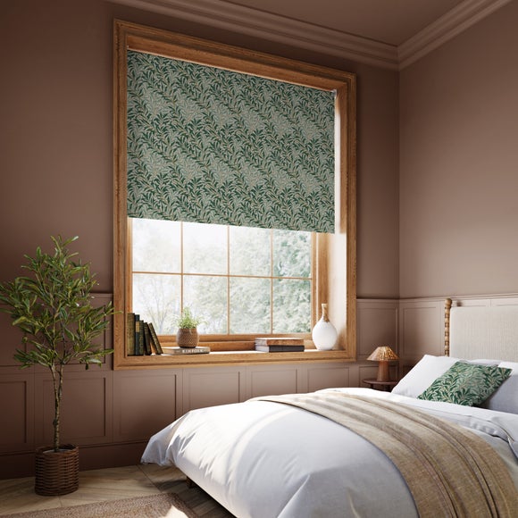 William Morris Willow Bough Blackout Made to Measure Roller Blind Willow Bough Teal