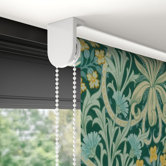 William Morris Woodland Weeds Blackout Made to Measure Roller Blind Woodland Weeds Evergreen