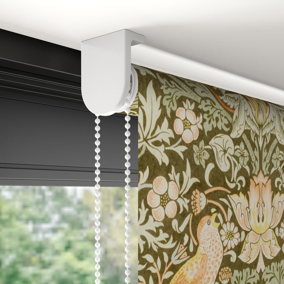 William Morris at Home Strawberry Thief Blackout Made to Measure Roller Blind Strawberry Thief Clay