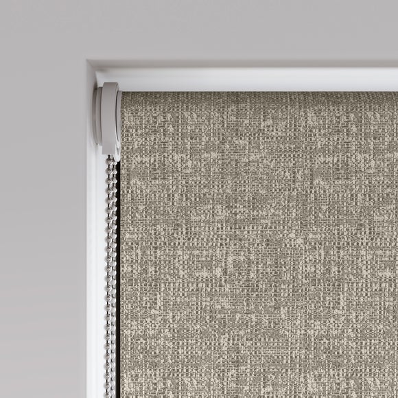 Matrix Flame Retardant Blackout Made to Measure Roller Blind Matrix Hessian Natural