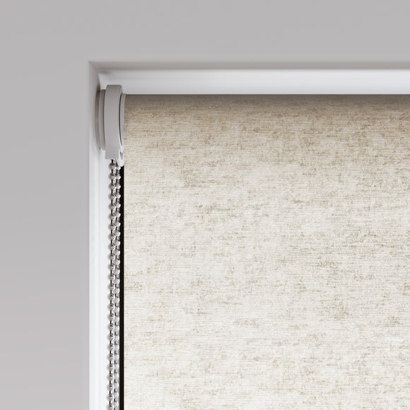 Crush Blackout Made to Measure Roller Blind Crush Whistler White