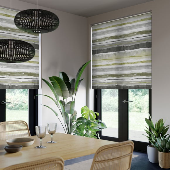 Como Flame Retardant Daylight Made to Measure Roller Blind Como Green