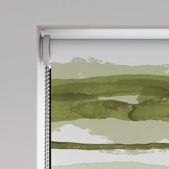 Como Flame Retardant Daylight Made to Measure Roller Blind Como Green