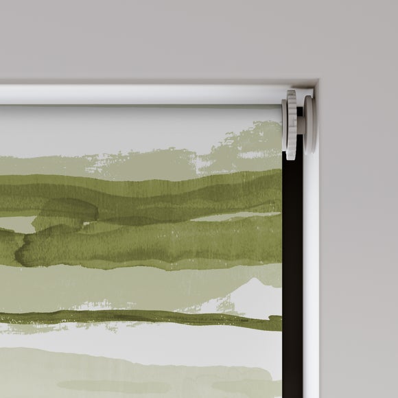 Como Flame Retardant Daylight Made to Measure Roller Blind Como Green