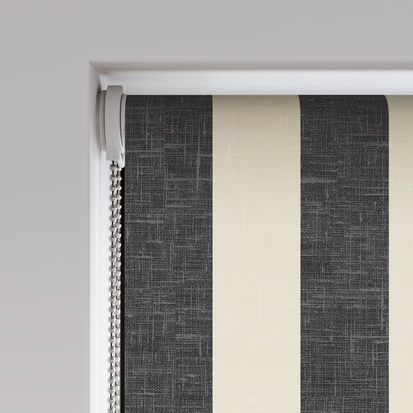 Beatrice Fire Retardant Daylight Made to Measure Roller Blind Beatrice Black