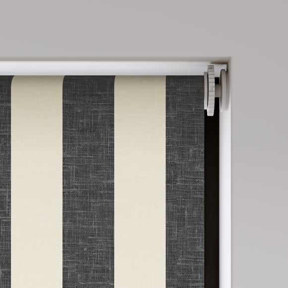 Beatrice Fire Retardant Daylight Made to Measure Roller Blind Beatrice Black