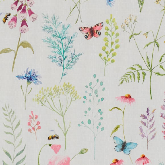 Poppy Daylight Made to Measure Roller Blind Poppies Pink