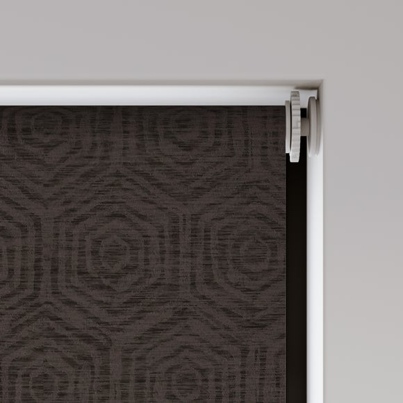 Hex Made to Measure Daylight Roller Blind Hex Charcoal