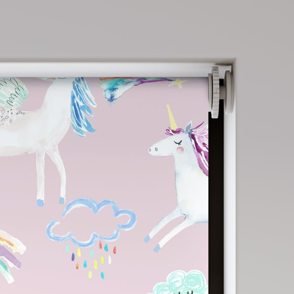 Unicorn Pink Blackout Made to Measure Roller Blind Pink