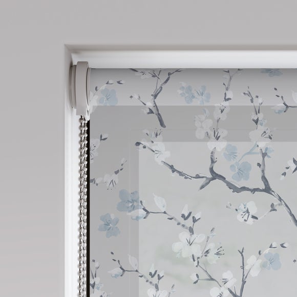 Cherry Blossom Made to Measure Roller Blind Cherry Blossom Misty Blue