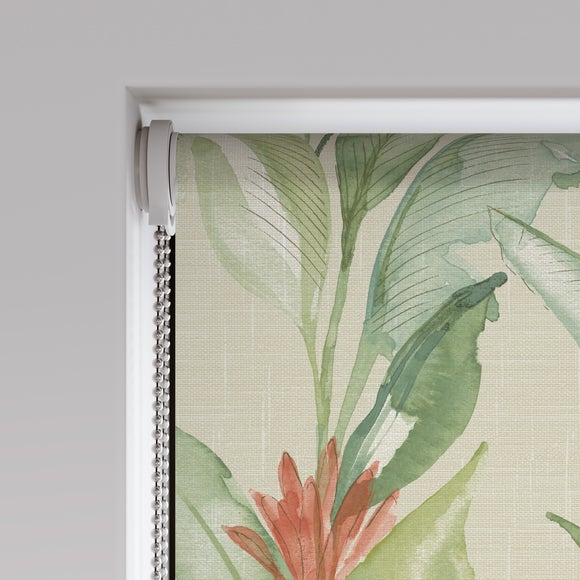 Paradise Palm Blackout Made to Measure Roller Blind Paradise Palm Green