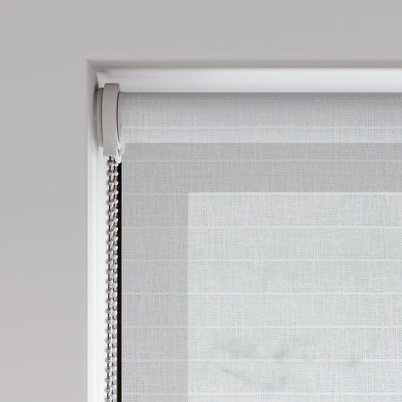 Barwell Horizontal Stripe Sheer Made to Measure Roller Blind Barwell Horizontal Stripe Sheer White