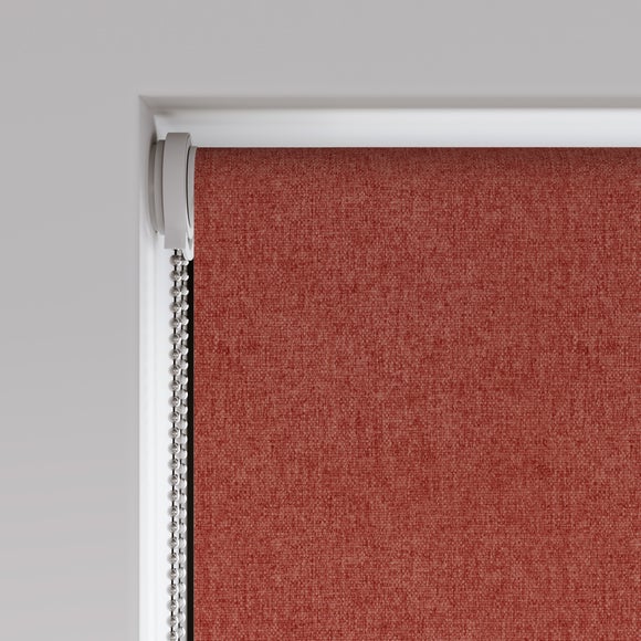 Luna Blackout Made to Measure Roller Blind Luna Orange Umber