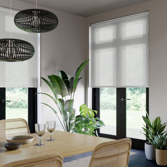 Barwell Horizontal Stripe Sheer Made to Measure Roller Blind Barwell Horizontal Stripe Sheer Champagne